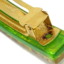 AMORE Vintage CHANEL Hair Clip Hairpin Barrette Yellow 61 141328 -Best Jewelry Store 20240109 141328 04