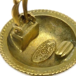 AMORE Vintage CHANEL Button Earrings Gold Clip-On 94A 141175 -Best Jewelry Store 20240111 141175 04