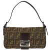 AMORE Vintage FENDI Brown Zucca Baguette Handbag 122169