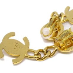 AMORE Vintage CHANEL Dangle Turnlock Earrings Clip-On Gold 96A 131574 -Best Jewelry Store 20240208 131574 03