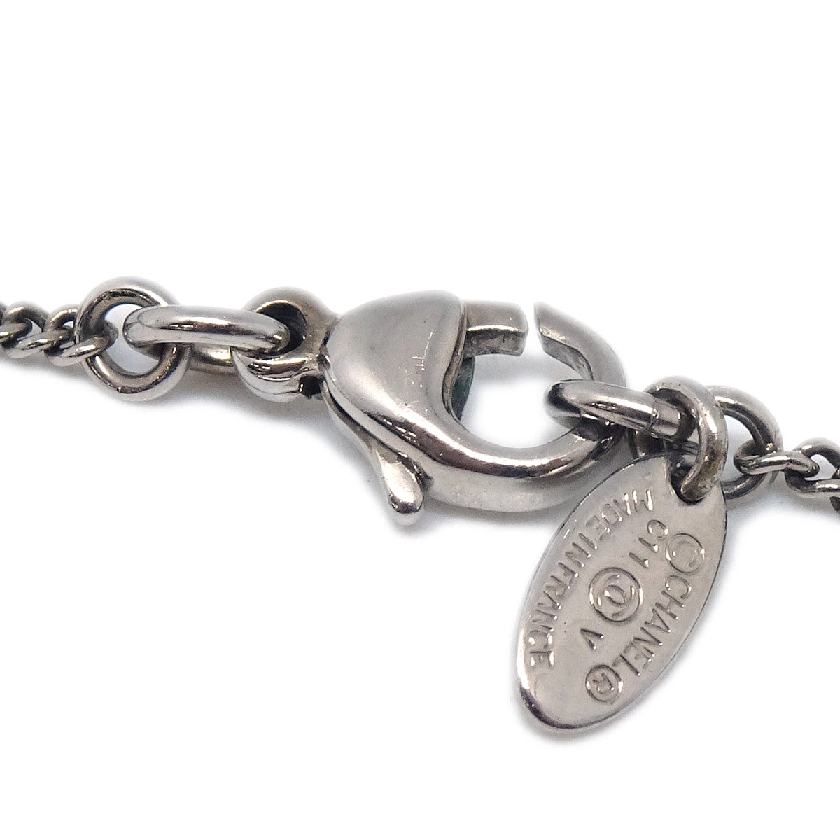 AMORE Vintage CHANEL 2011 Crystal & Silver CC Necklace 142099 6 AMORE Vintage CHANEL 2011 Crystal & Silver CC Necklace 142099 - Image 4