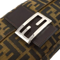 AMORE Vintage FENDI Brown Zucca Baguette Handbag 122645 -Best Jewelry Store 20240307 122645 03
