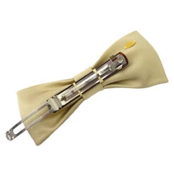 AMORE Vintage CHANEL Bow Hair Clip Hairpin Barrette Beige 132335 -Best Jewelry Store 20240312 132335 03