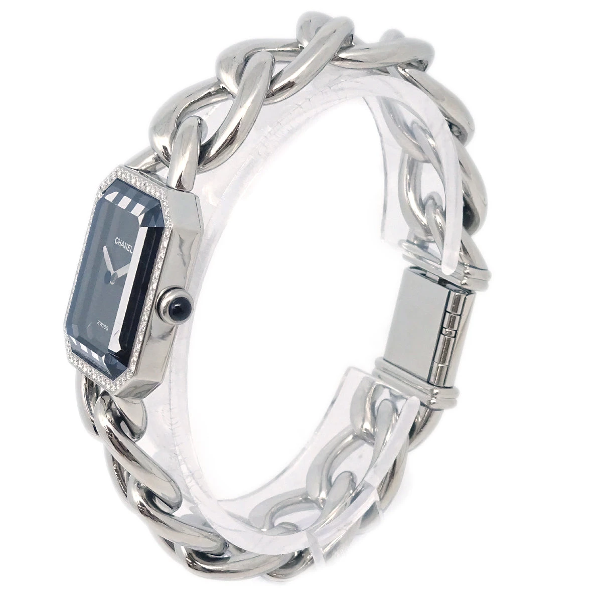 AMORE Vintage CHANEL Premiere Watch SS Diamond #L 113354 5 AMORE Vintage CHANEL Premiere Watch SS Diamond #L 113354 - Image 3