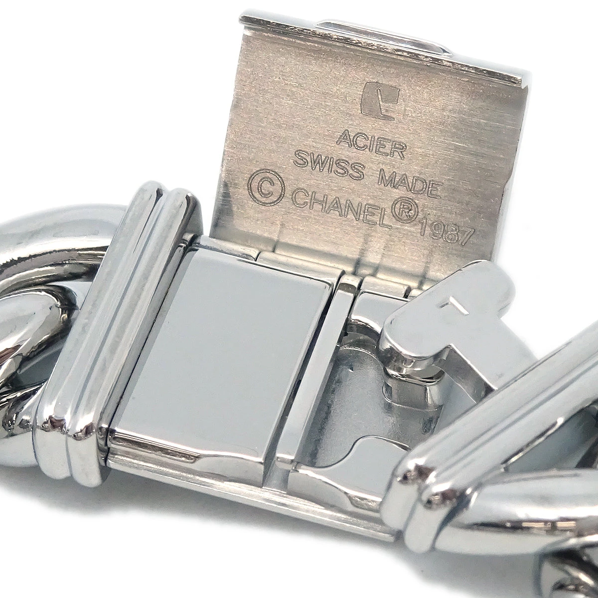 AMORE Vintage CHANEL Premiere Watch SS Diamond #L 113354 8 AMORE Vintage CHANEL Premiere Watch SS Diamond #L 113354 - Image 6