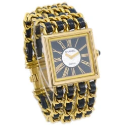 AMORE Vintage CHANEL Mademoiselle Watch 18KYG #M 132600