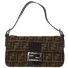 AMORE Vintage FENDI Brown Zucca Baguette Handbag 190995
