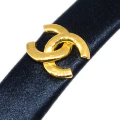 AMORE Vintage CHANEL Satin Headband Hair Accessories Black 191048 -Best Jewelry Store 20240426 191048 03 2b2d1871 543f 4eb5 990e 64487fa1eb04