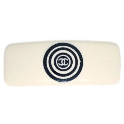 AMORE Vintage CHANEL Hair Clip Hairpin Barrette White 01P 191167