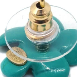 AMORE Vintage CHANEL Flower Piercing Earrings Rhinestone Green 04P 191194 -Best Jewelry Store 20240426 191194 04 0596bc9d c932 49b2 b790 23444b96c9aa