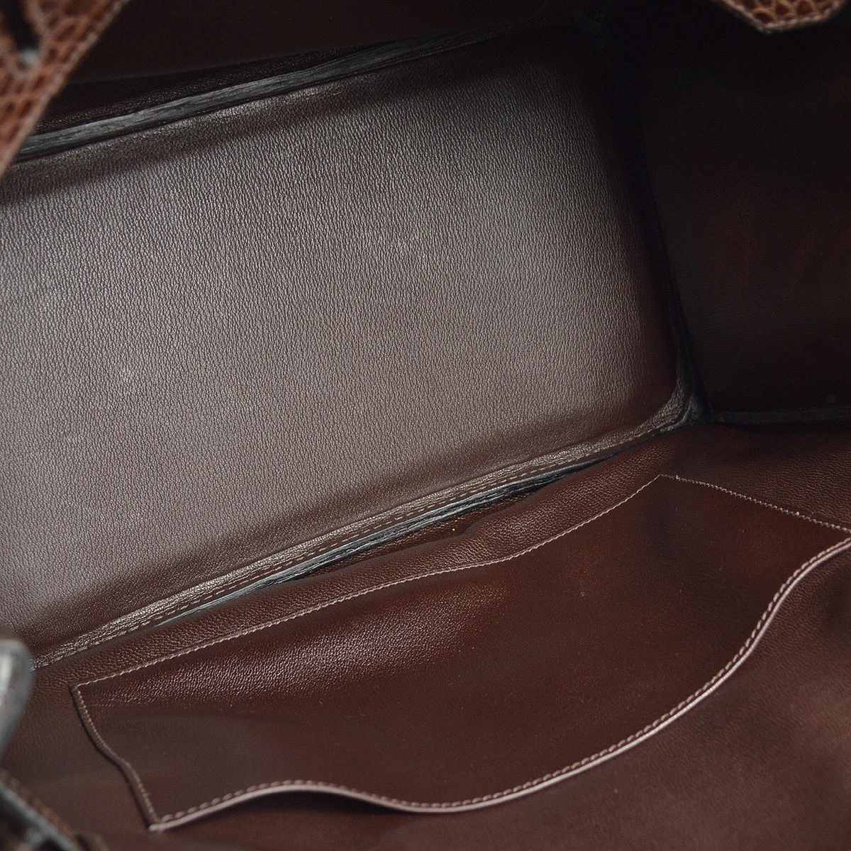 AMORE Vintage HERMES * 2005 Brown Matt Porosus Birkin 35 Handbag KK31257 10 AMORE Vintage HERMES * 2005 Brown Matt Porosus Birkin 35 Handbag KK31257 - Image 8