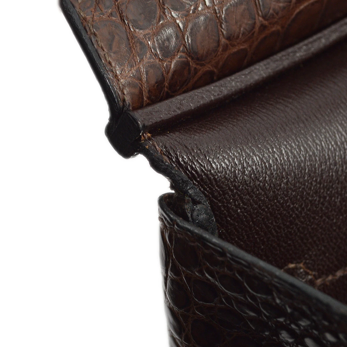 AMORE Vintage HERMES * 2005 Brown Matt Porosus Birkin 35 Handbag KK31257 11 AMORE Vintage HERMES * 2005 Brown Matt Porosus Birkin 35 Handbag KK31257 - Image 9