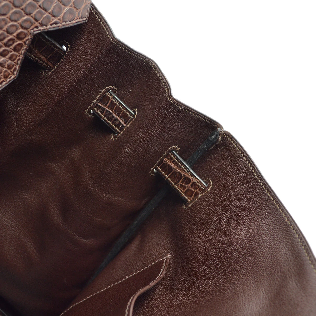 AMORE Vintage HERMES * 2005 Brown Matt Porosus Birkin 35 Handbag KK31257 12 AMORE Vintage HERMES * 2005 Brown Matt Porosus Birkin 35 Handbag KK31257 - Image 10