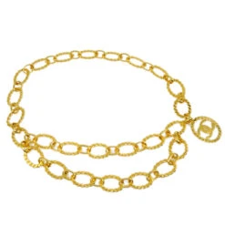 AMORE Vintage CHANEL Gold Chain Belt 29 Small Good 161521