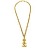AMORE Vintage CHANEL CC Gold Chain Pendant Necklace 95A KK90853 -Best Jewelry Store 20240502 KK90853 01 067c1ab3 3715 40bf 9c82 d923a89c93ff