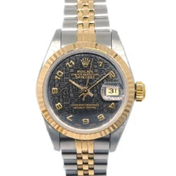 AMORE Vintage ROLEX Oyster Perpetual Datejust 26mm Ref.69173 Watch 18KYG SS 142790