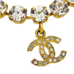 AMORE Vintage CHANEL Rhinestone Chain Bracelet Gold 95P 161234 -Best Jewelry Store 20240521 161234 02 e04b5803 8862 4162 9ffb 3d1b361cdfd8