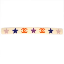 AMORE Vintage CHANEL Hair Clip Hairpin Barrette White 03A 182250