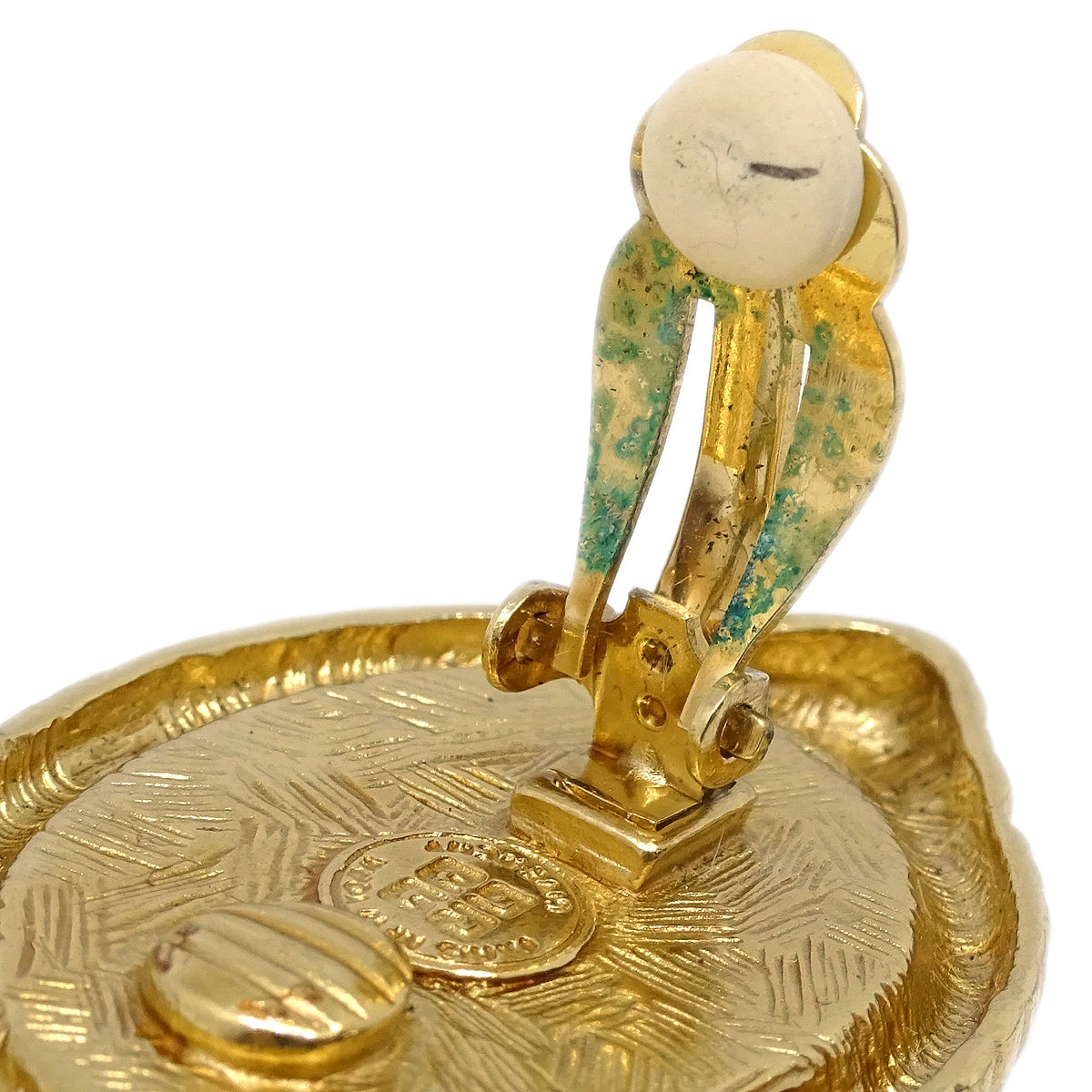 AMORE Vintage GIVENCHY Stone Oval Earrings Clip-On Black 161749 6 AMORE Vintage GIVENCHY Stone Oval Earrings Clip-On Black 161749 - Image 4