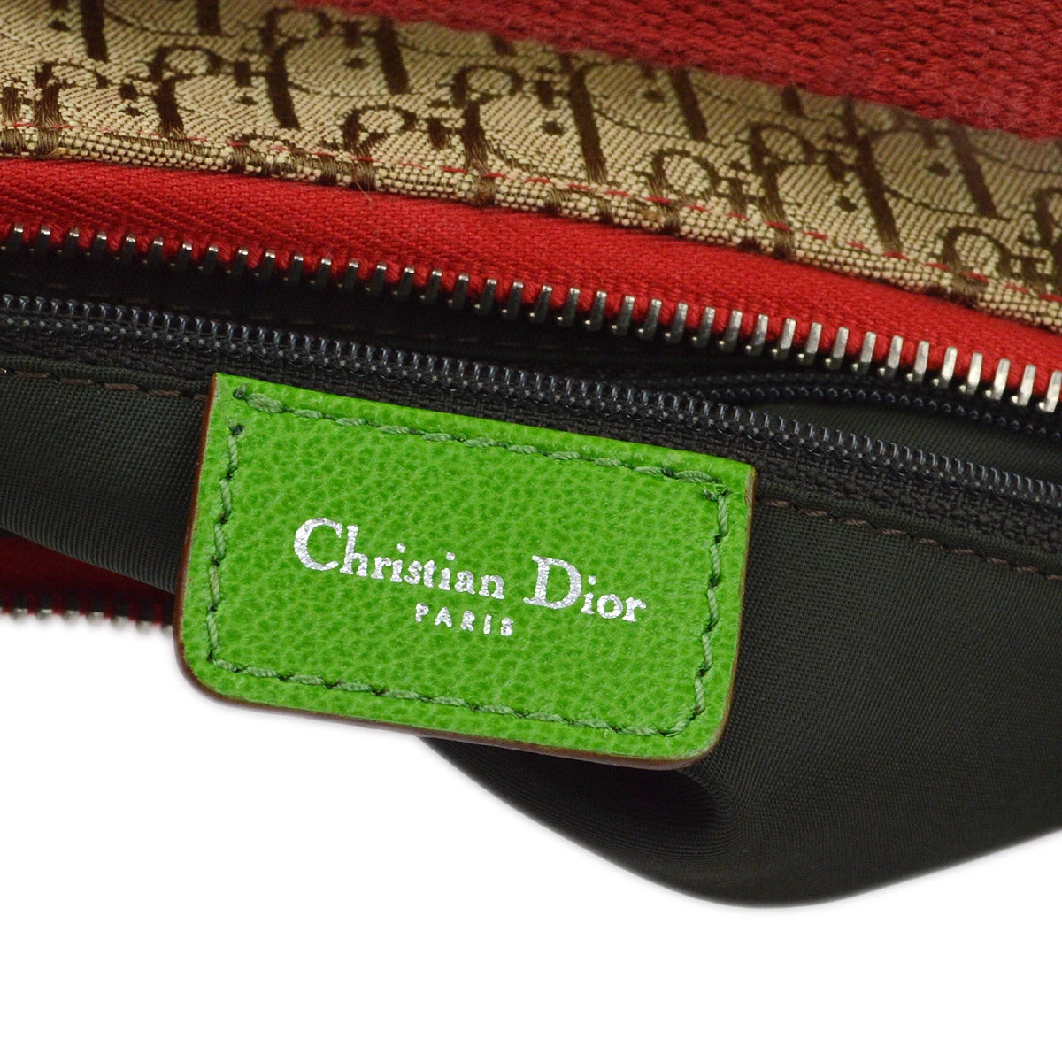 AMORE Vintage CHRISTIAN DIOR Rasta-Color Trotter Saddle Shoulder Bag 161894 10 AMORE Vintage CHRISTIAN DIOR Rasta-Color Trotter Saddle Shoulder Bag 161894 - Image 8