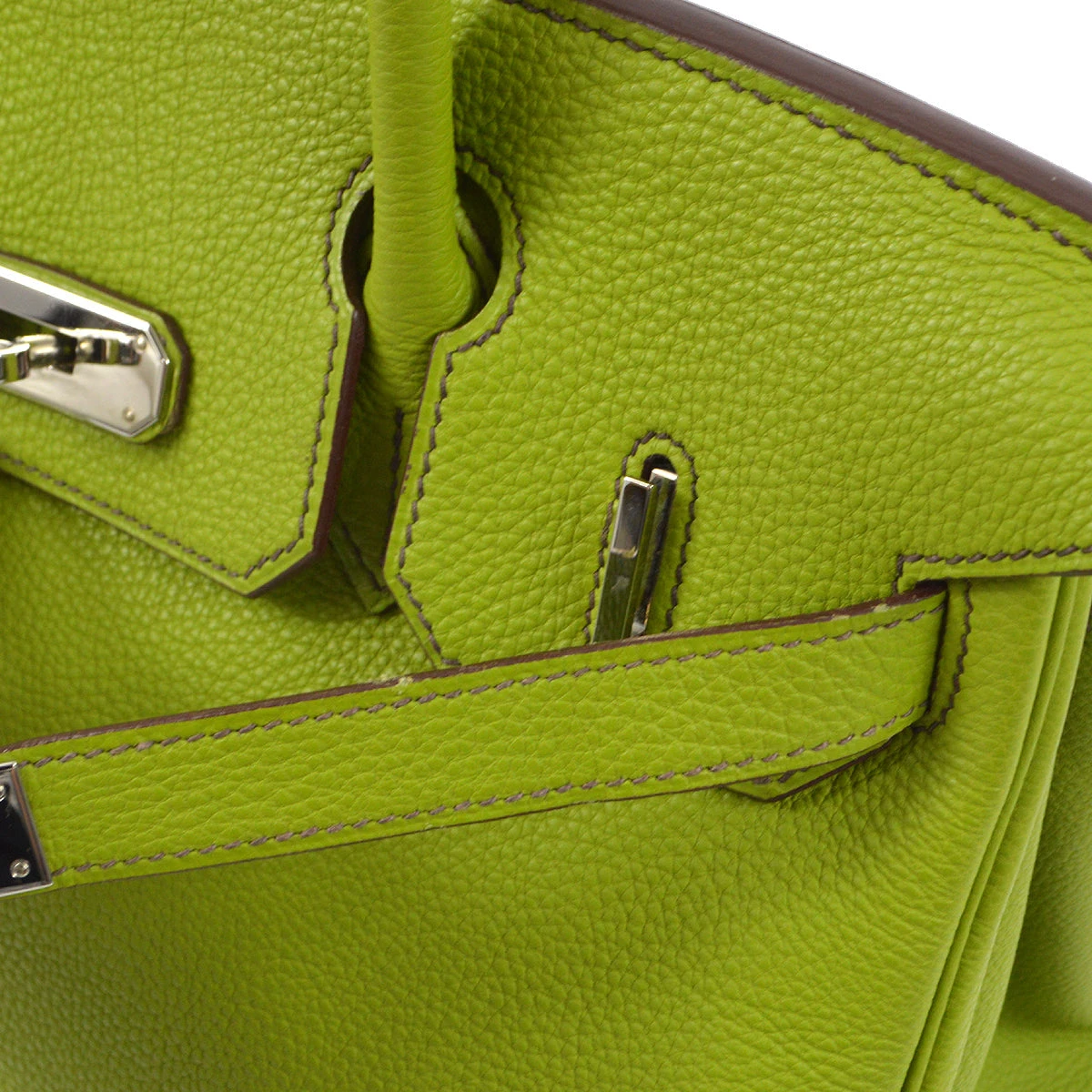 AMORE Vintage HERMES Anis Green Togo Birkin 30 Handbag 191642 9 AMORE Vintage HERMES Anis Green Togo Birkin 30 Handbag 191642 - Image 7