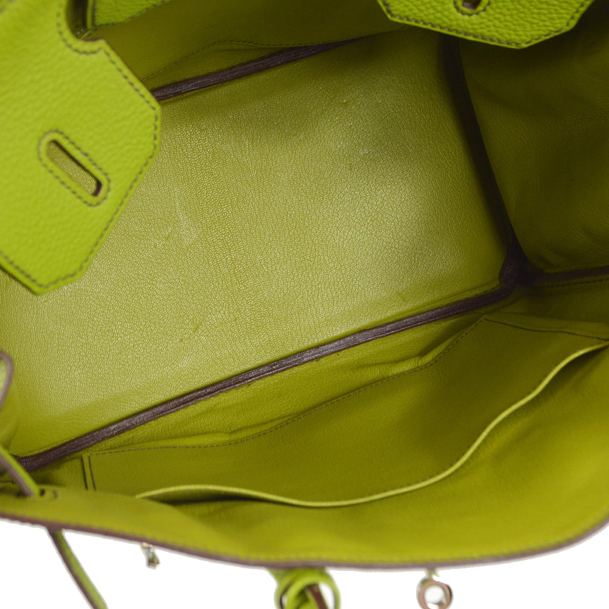 AMORE Vintage HERMES Anis Green Togo Birkin 30 Handbag 191642 10 AMORE Vintage HERMES Anis Green Togo Birkin 30 Handbag 191642 - Image 8