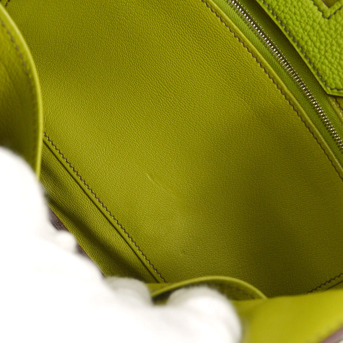 AMORE Vintage HERMES Anis Green Togo Birkin 30 Handbag 191642 11 AMORE Vintage HERMES Anis Green Togo Birkin 30 Handbag 191642 - Image 9