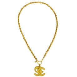 AMORE Vintage CHANEL CC Gold Necklace 3052/29 181822