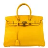 AMORE Vintage HERMES 2002 Jaune Courchevel Birkin 35 182345