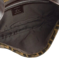 AMORE Vintage FENDI Brown Zucca Baguette Handbag 162190 -Best Jewelry Store 20240611 162190 07 7ae27918 006a 40ca a587 6ee5ccd714b6