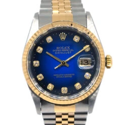 AMORE Vintage ROLEX Oyster Perpetual Datejust 36mm Ref.16233G Watch 18KYG SS 161561