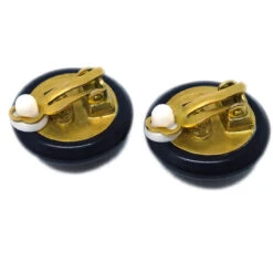 AMORE Vintage CHANEL Black Button Earrings Clip-On 95P 191857 -Best Jewelry Store 20240614 191857 03 1cde6edf d6a0 464d b01c 997c2f6ec096