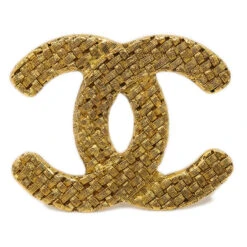 AMORE Vintage CHANEL CC Brooch Pin Gold 29/1262 191858