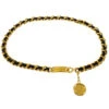 AMORE Vintage CHANEL Medallion Chain Belt Gold 95A Small Good 191728