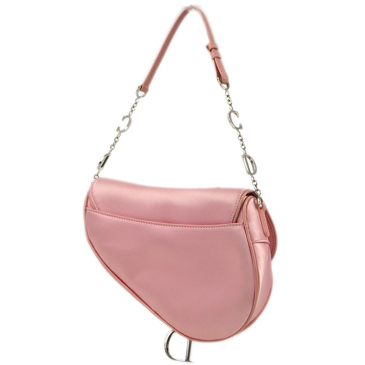 AMORE Vintage CHRISTIAN DIOR Pink Satin Saddle Handbag 172955 4 AMORE Vintage CHRISTIAN DIOR Pink Satin Saddle Handbag 172955 - Image 2