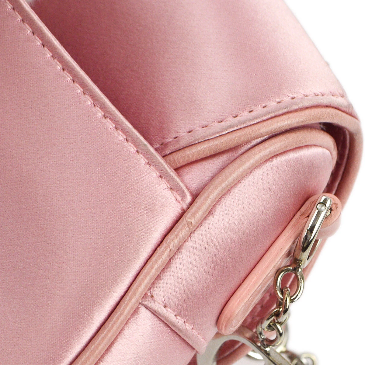 AMORE Vintage CHRISTIAN DIOR Pink Satin Saddle Handbag 172955 9 AMORE Vintage CHRISTIAN DIOR Pink Satin Saddle Handbag 172955 - Image 7