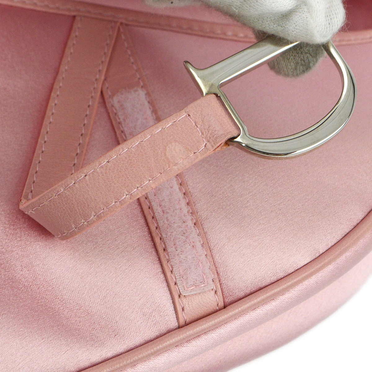 AMORE Vintage CHRISTIAN DIOR Pink Satin Saddle Handbag 172955 10 AMORE Vintage CHRISTIAN DIOR Pink Satin Saddle Handbag 172955 - Image 8