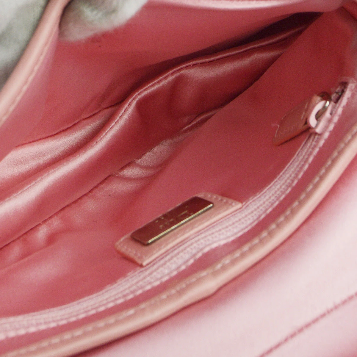 AMORE Vintage CHRISTIAN DIOR Pink Satin Saddle Handbag 172955 11 AMORE Vintage CHRISTIAN DIOR Pink Satin Saddle Handbag 172955 - Image 9