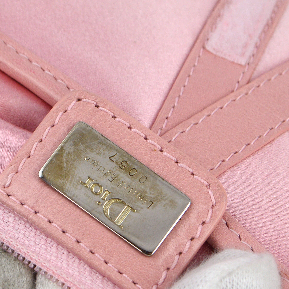 AMORE Vintage CHRISTIAN DIOR Pink Satin Saddle Handbag 172955 12 AMORE Vintage CHRISTIAN DIOR Pink Satin Saddle Handbag 172955 - Image 10