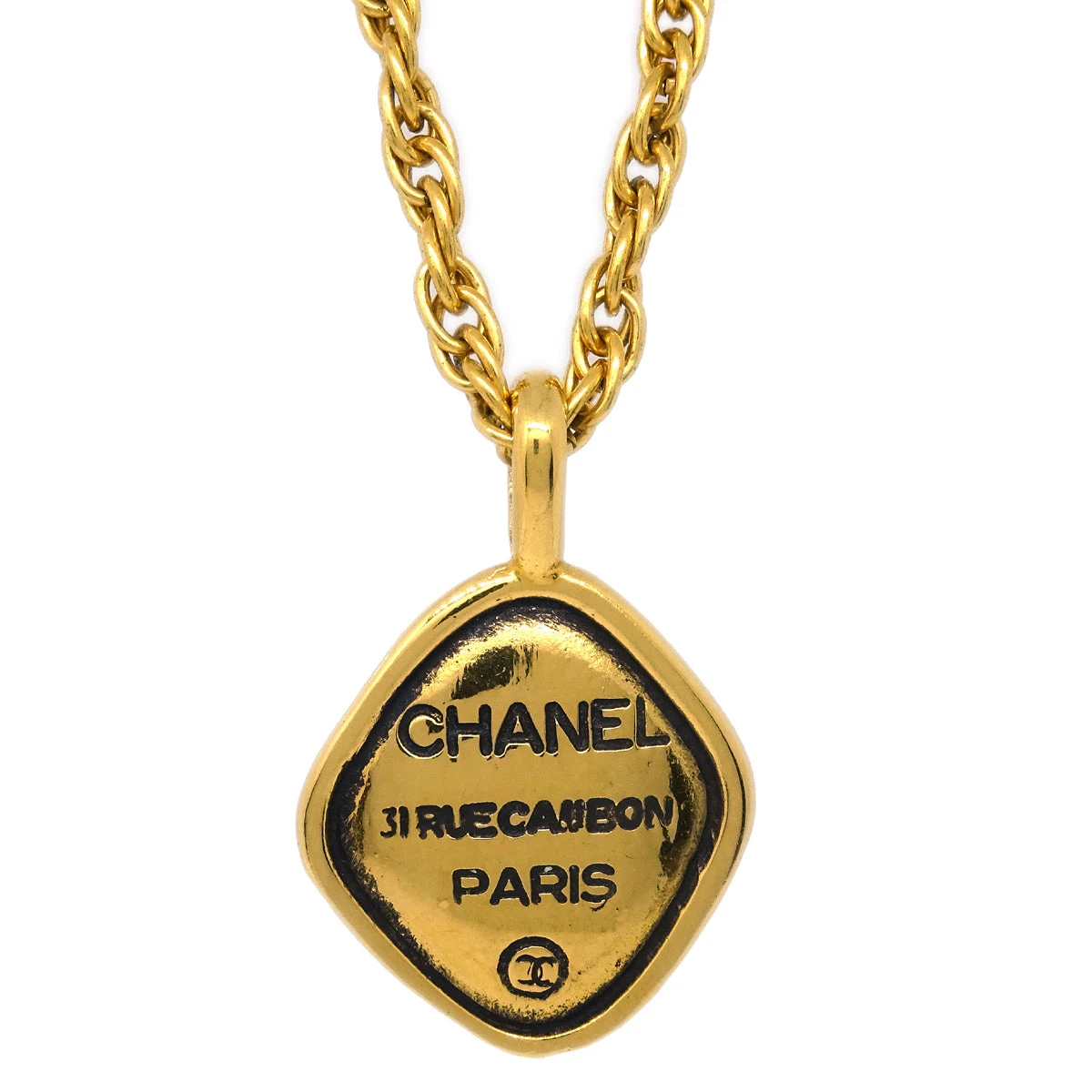 AMORE Vintage CHANEL Chain Pendant Necklace Gold 172994 3 AMORE Vintage CHANEL Chain Pendant Necklace Gold 172994