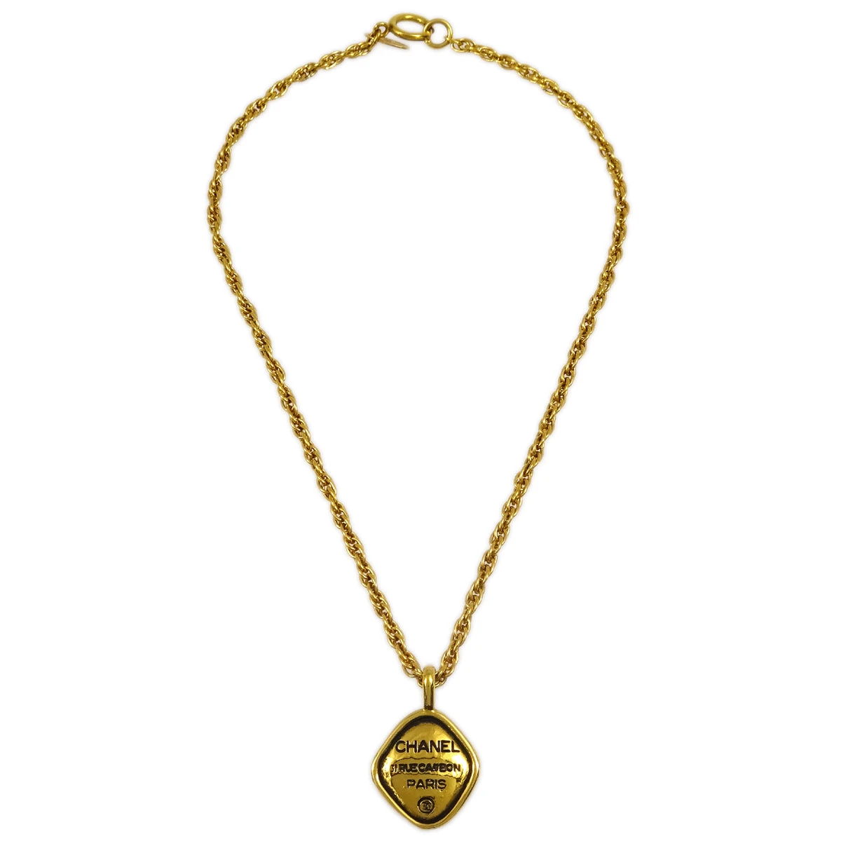 AMORE Vintage CHANEL Chain Pendant Necklace Gold 172994 4 AMORE Vintage CHANEL Chain Pendant Necklace Gold 172994 - Image 2