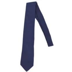 AMORE Vintage HERMES Neck Tie Navy Small Good 162434