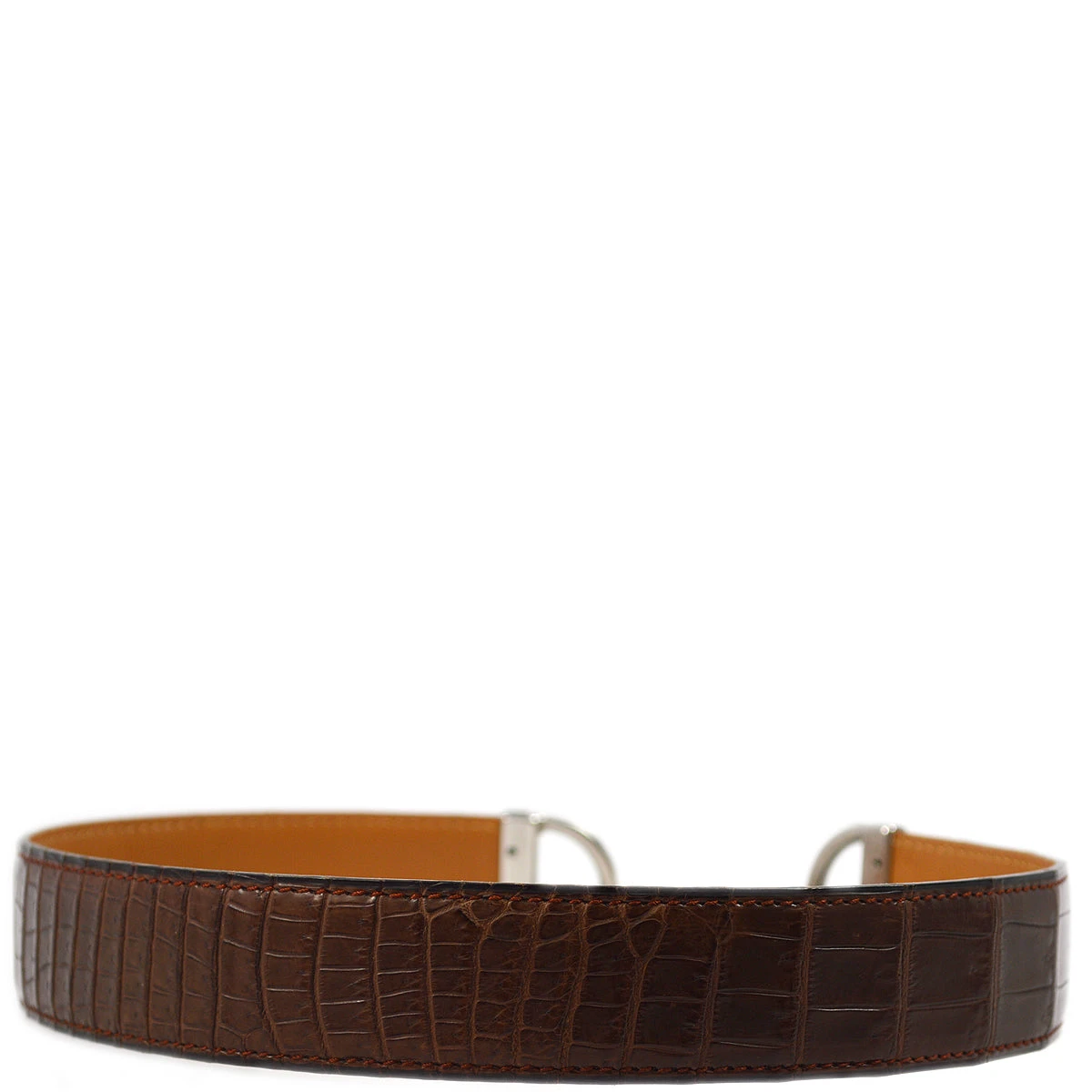 AMORE Vintage HERMES Brown Chaine D'Ancre Waist Belt #65 Small Good 172553 4 AMORE Vintage HERMES Brown Chaine D'Ancre Waist Belt #65 Small Good 172553 - Image 2