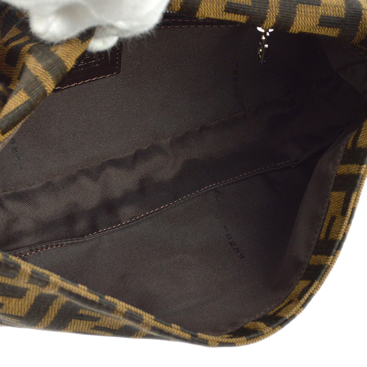 AMORE Vintage FENDI Brown Zucca Baguette Handbag 172831 9 AMORE Vintage FENDI Brown Zucca Baguette Handbag 172831 - Image 7