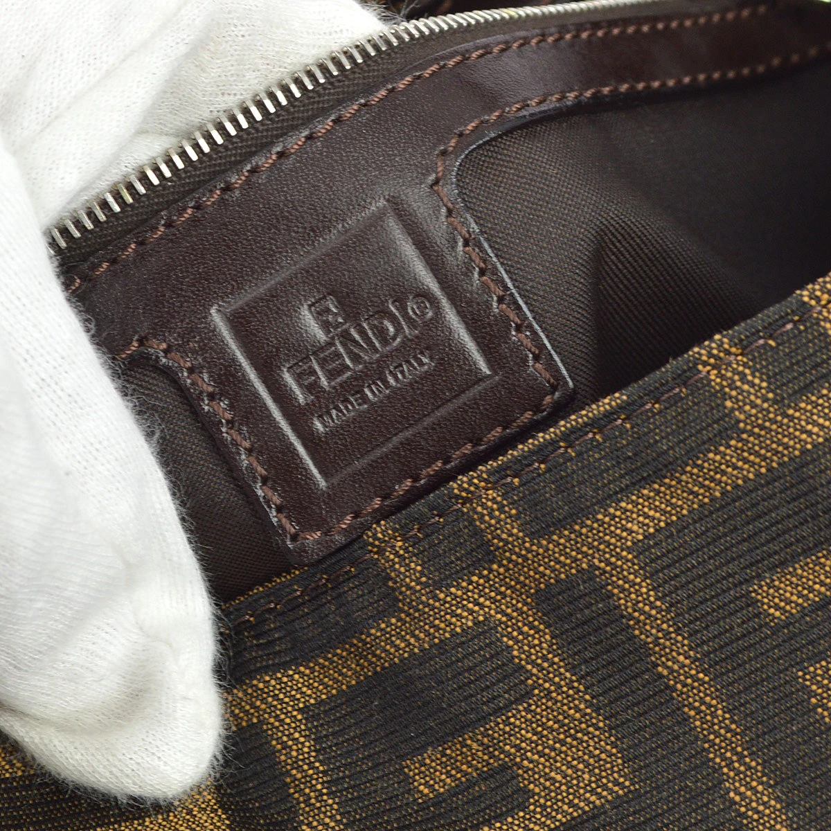 AMORE Vintage FENDI Brown Zucca Baguette Handbag 172831 10 AMORE Vintage FENDI Brown Zucca Baguette Handbag 172831 - Image 8