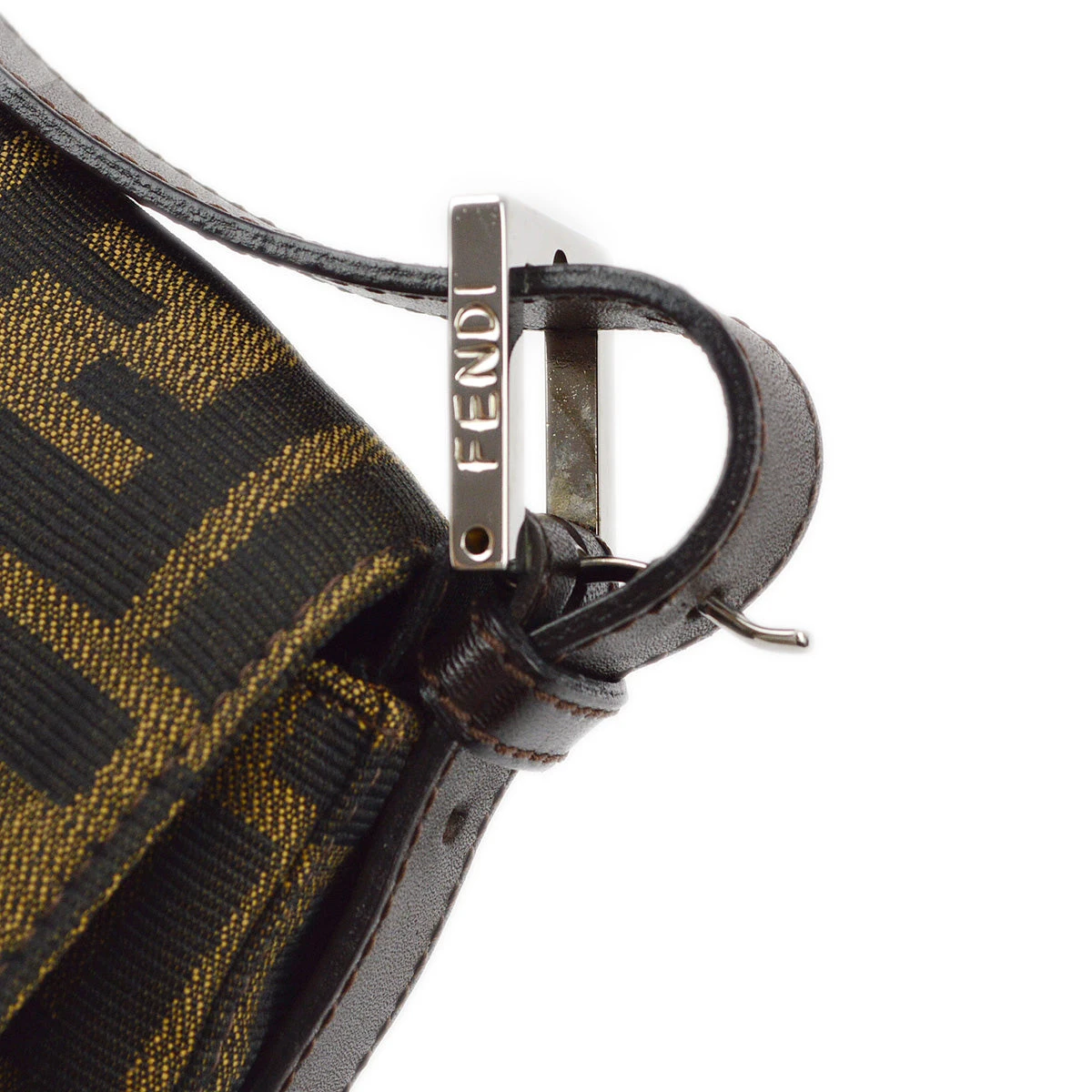 AMORE Vintage FENDI Brown Zucca Baguette Handbag 172831 12 AMORE Vintage FENDI Brown Zucca Baguette Handbag 172831 - Image 10