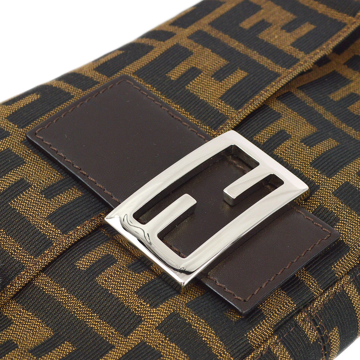 AMORE Vintage FENDI Brown Zucca Baguette Handbag 173099 5 AMORE Vintage FENDI Brown Zucca Baguette Handbag 173099 - Image 3