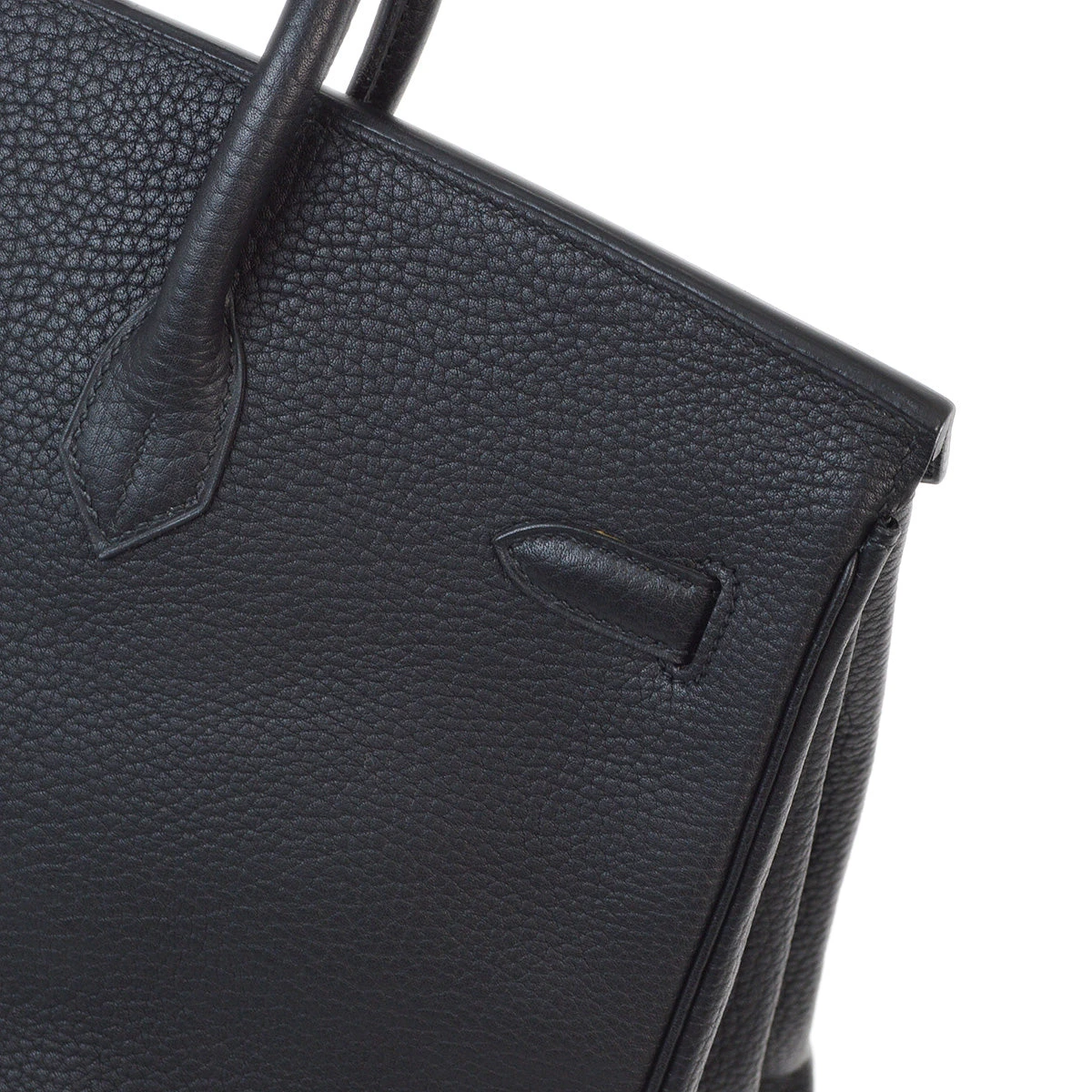 AMORE Vintage HERMES Black Fjord Birkin 40 Handbag 173156 7 AMORE Vintage HERMES Black Fjord Birkin 40 Handbag 173156 - Image 5