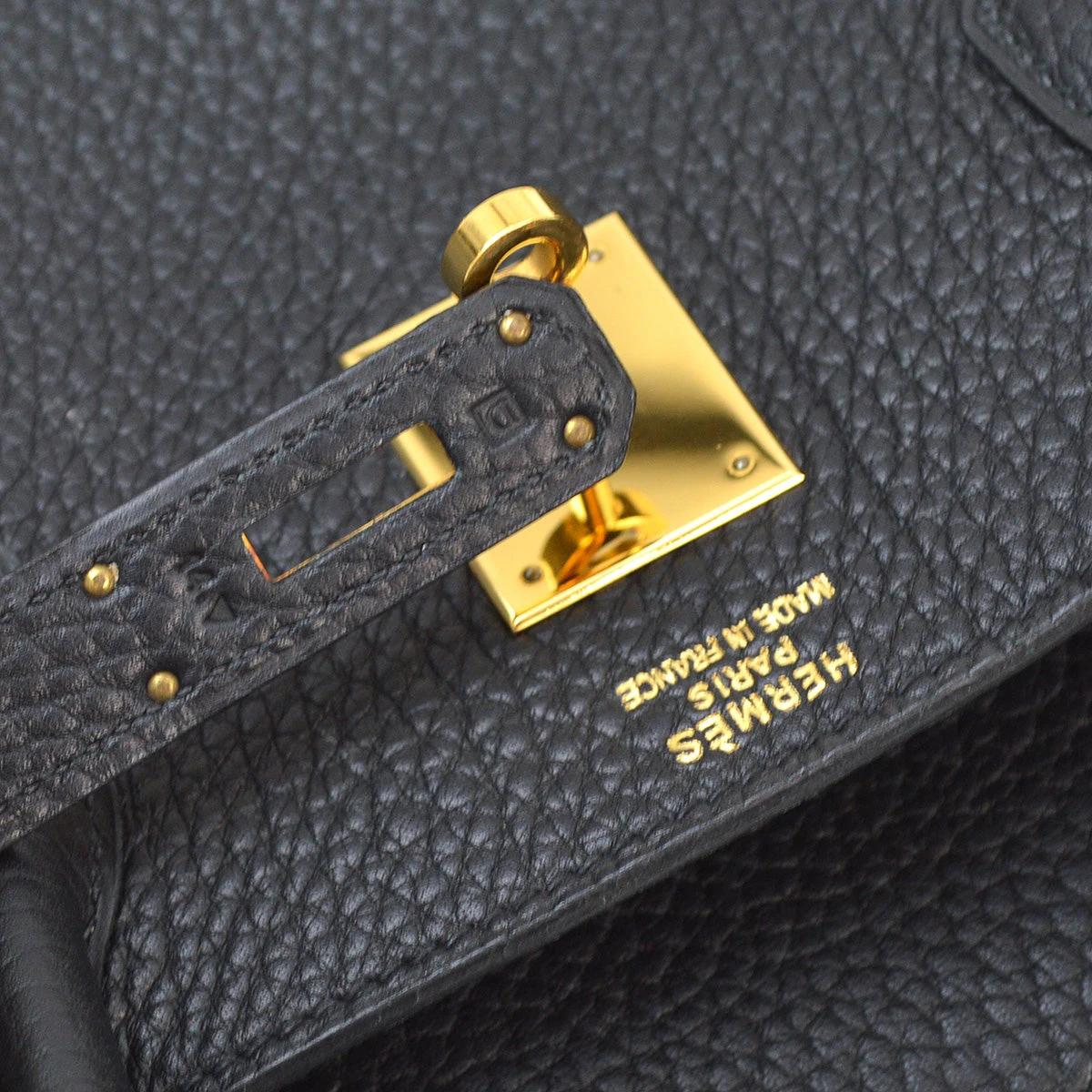 AMORE Vintage HERMES Black Fjord Birkin 40 Handbag 173156 12 AMORE Vintage HERMES Black Fjord Birkin 40 Handbag 173156 - Image 10