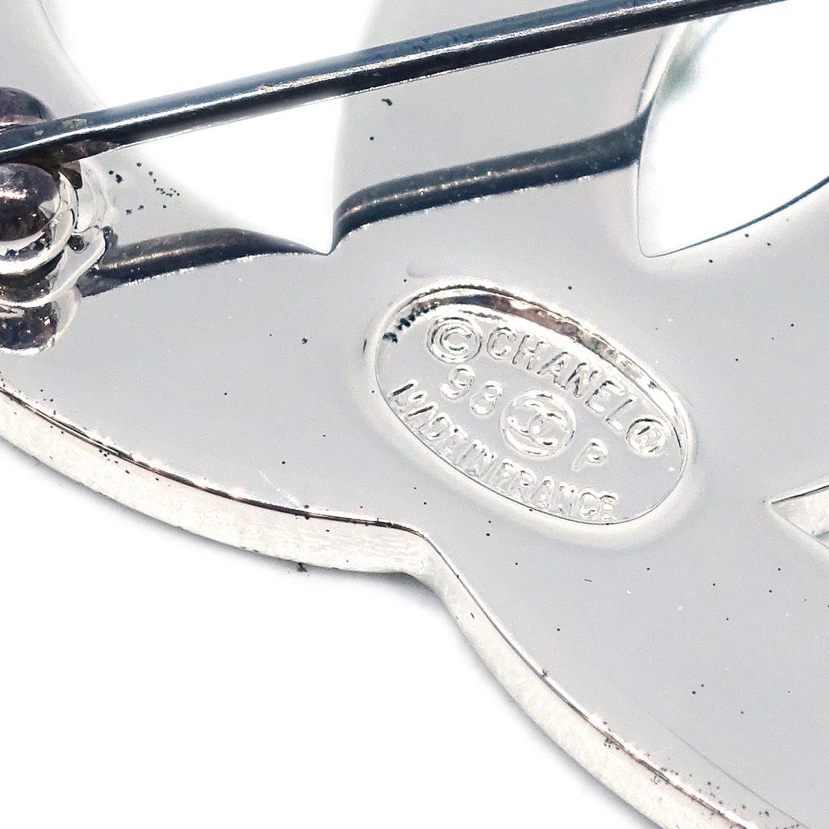 AMORE Vintage CHANEL CC Brooch Pin Corsage Silver 98P 182305 4 AMORE Vintage CHANEL CC Brooch Pin Corsage Silver 98P 182305 - Image 2